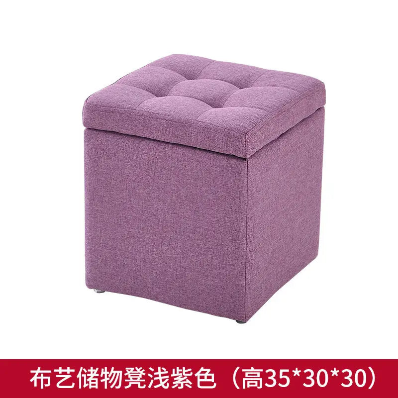 Nordic Folding Storage Ottoman Stool