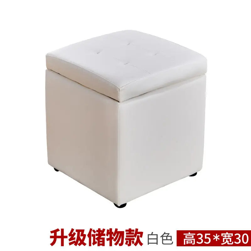 Nordic Folding Storage Ottoman Stool