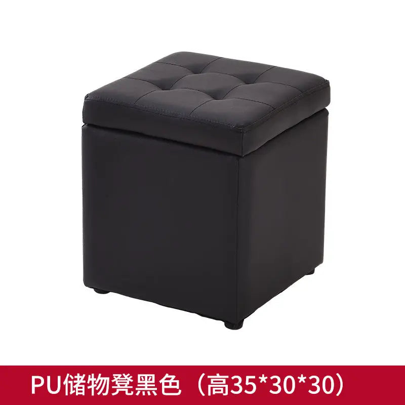 Nordic Folding Storage Ottoman Stool