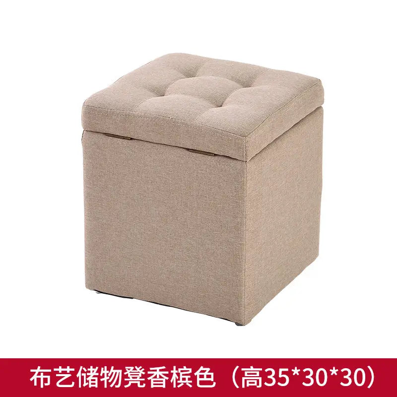 Nordic Folding Storage Ottoman Stool