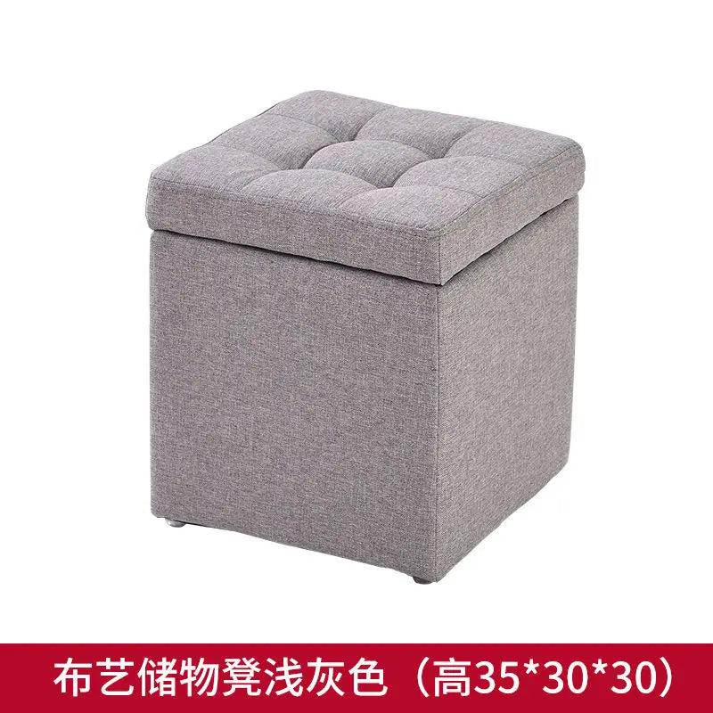 Nordic Folding Storage Ottoman Stool