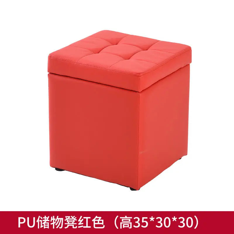 Nordic Folding Storage Ottoman Stool