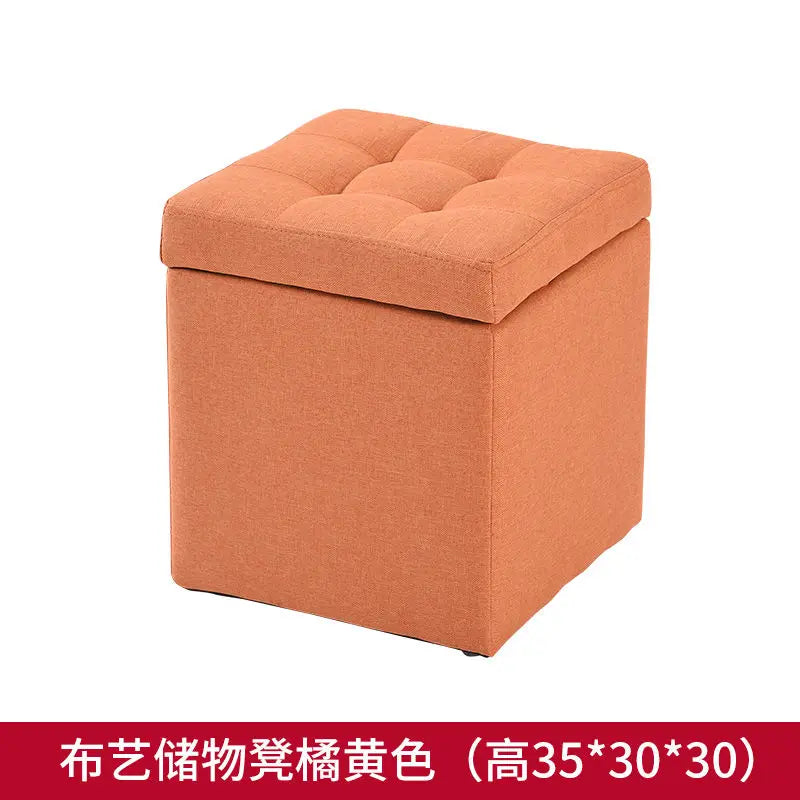 Nordic Folding Storage Ottoman Stool