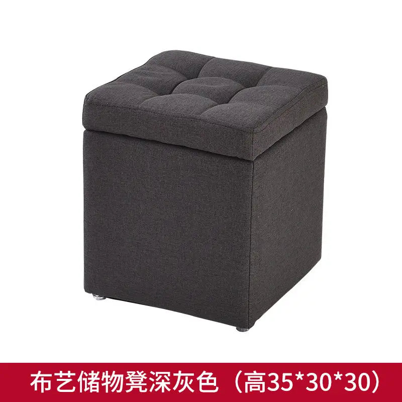 Nordic Folding Storage Ottoman Stool