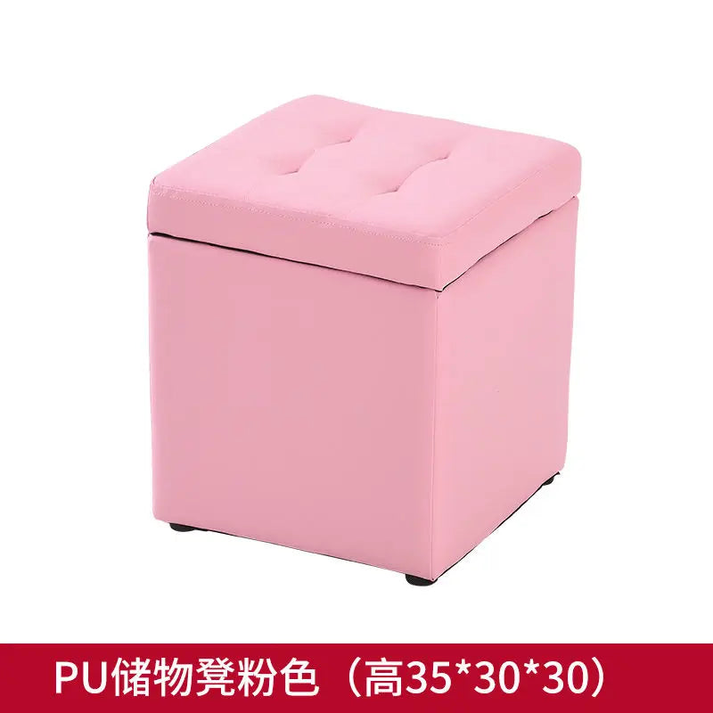 Nordic Folding Storage Ottoman Stool