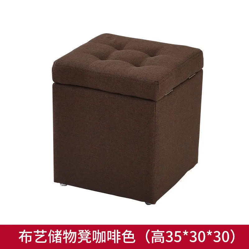 Nordic Folding Storage Ottoman Stool