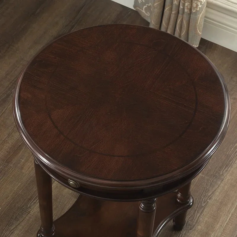 Solid Wood Round Coffee Table