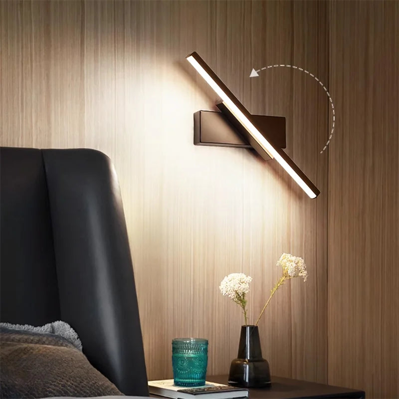 "Modern Rotatable LED Wall Mirror Light