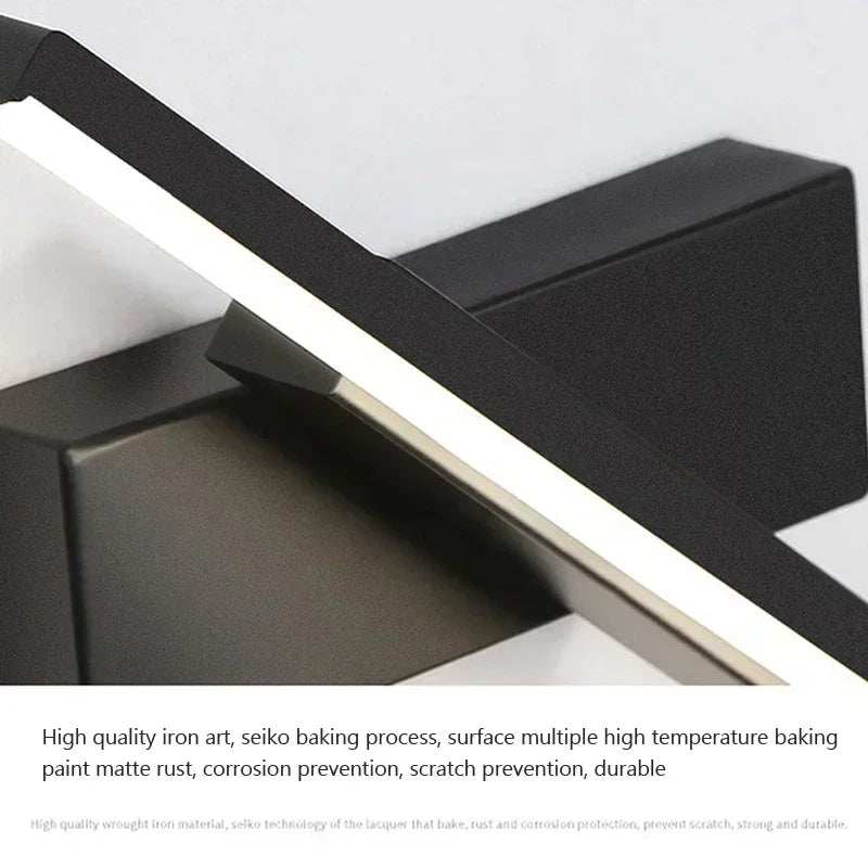 "Modern Rotatable LED Wall Mirror Light