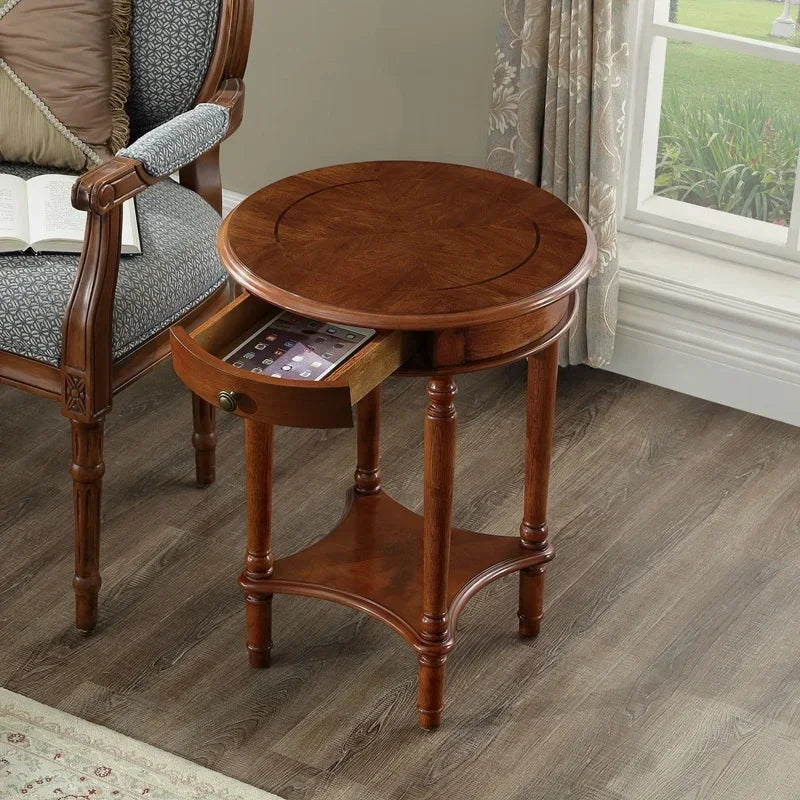 Solid Wood Round Coffee Table