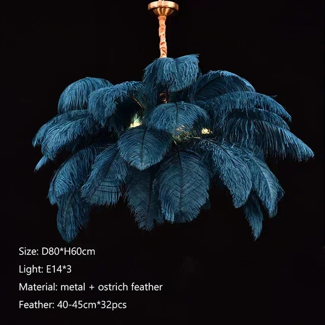Feather Chandelier
