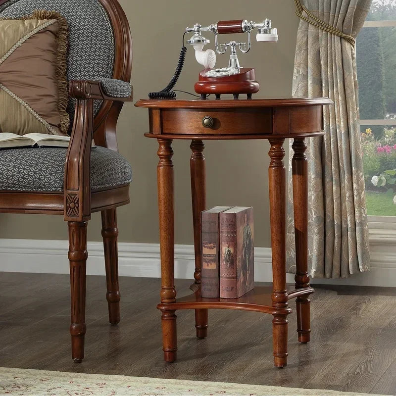 Solid Wood Round Coffee Table