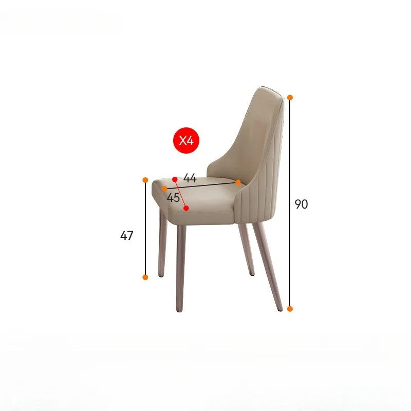 Simple Round Table and Chair Set