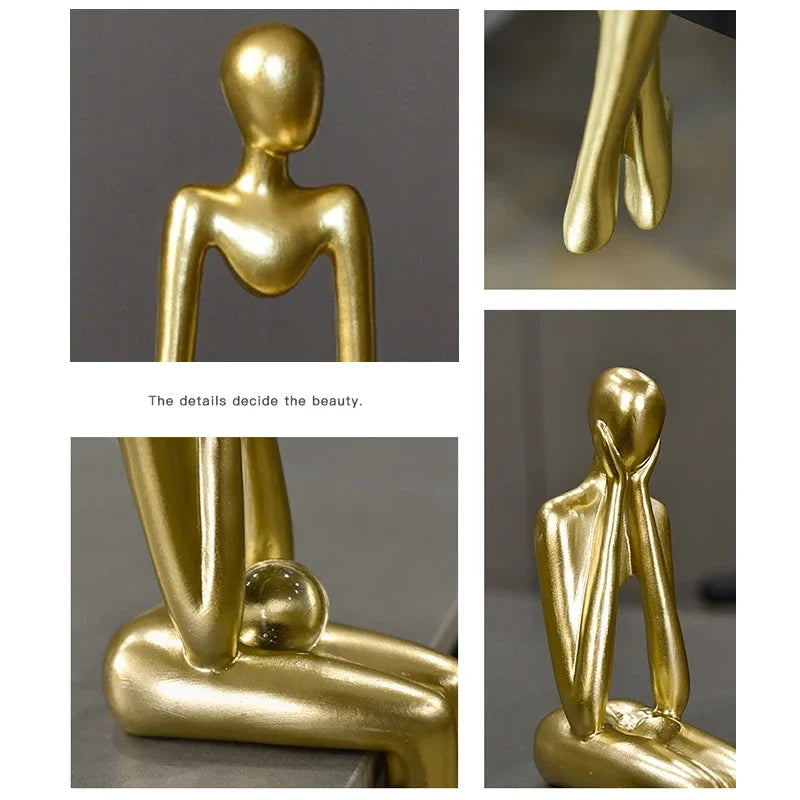 Modern Art Thinker Statue Resin Sculpture