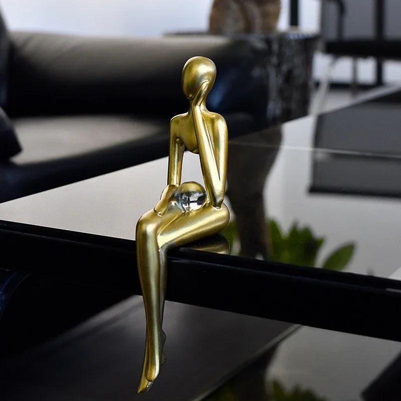 Modern Art Thinker Statue Resin Sculpture