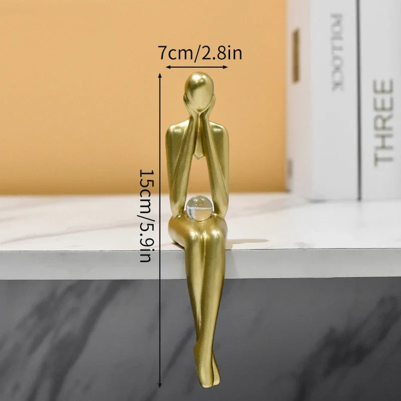 Modern Art Thinker Statue Resin Sculpture