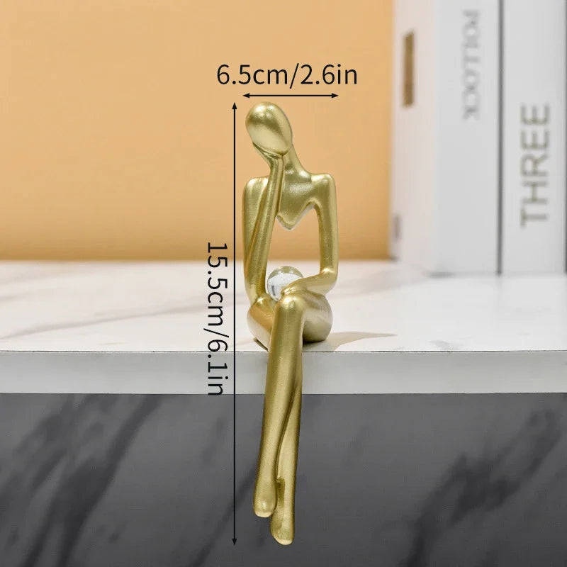 Modern Art Thinker Statue Resin Sculpture