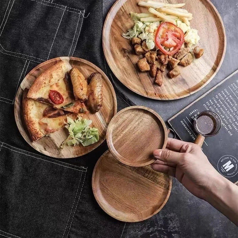Vintage Style Wooden Serving Plate