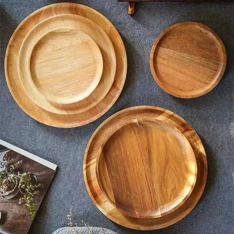 Vintage Style Wooden Serving Plate