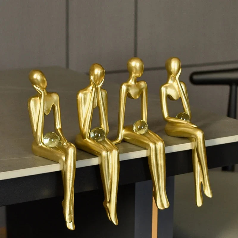 Modern Art Thinker Statue Resin Sculpture