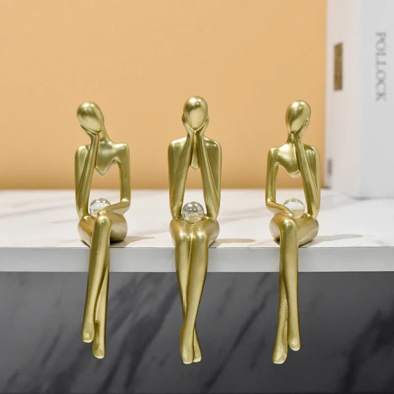 Modern Art Thinker Statue Resin Sculpture