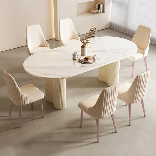 Simple Round Table and Chair Set