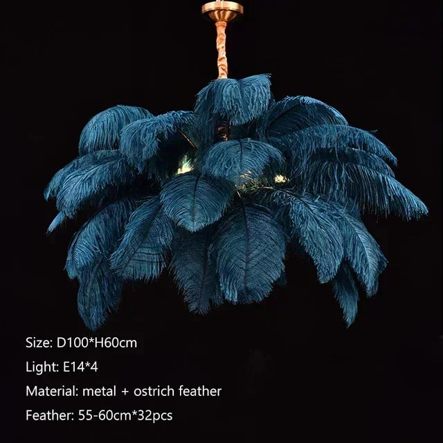 Feather Chandelier