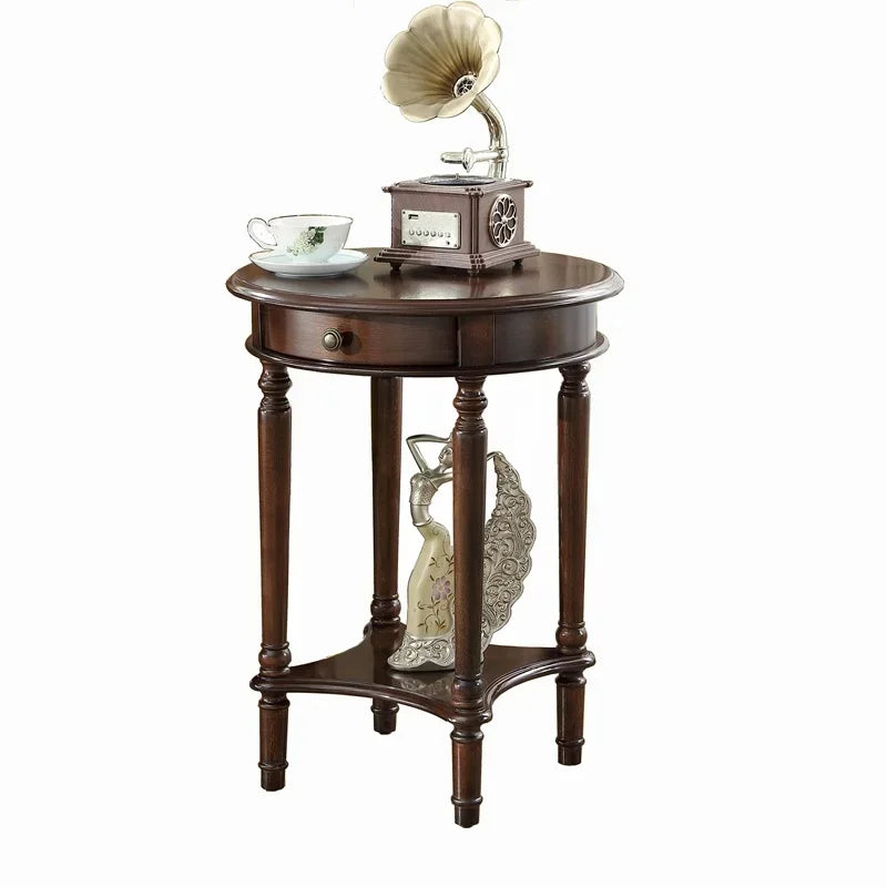 Solid Wood Round Coffee Table
