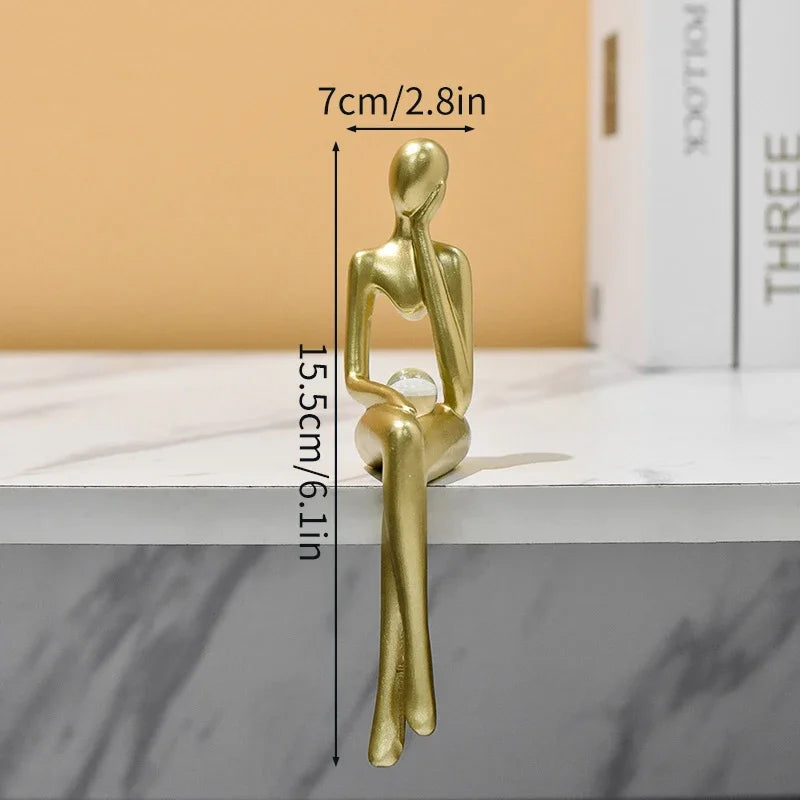 Modern Art Thinker Statue Resin Sculpture