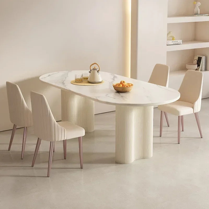 Simple Round Table and Chair Set