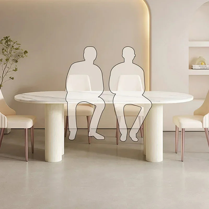 Simple Round Table and Chair Set